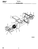 AIR HANDLING PARTS Diagram and Parts List for WAL126P1A2  Frigidaire Air Conditioner