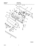 CONTROL PANEL Diagram and Parts List for CRWS1879AS2  Frigidaire Washer