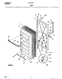 DOOR Diagram and Parts List for GFU14M9AW6  Gibson Freezer