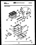 SHELVES AND SUPPORTS Diagram and Parts List for RT19F6WU3A  Gibson Refrigerator