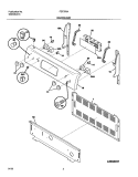 BACKGUARD Diagram and Parts List for FEF376AQH  Frigidaire Range