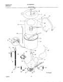 WSHR MTR, HOSE Diagram and Parts List for FLSG62MRFS1  Frigidaire Washer Dryer Combo
