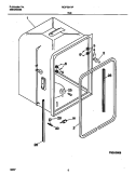TUB Diagram and Parts List for MDP531RFR2  Frigidaire Dishwasher