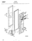 FREEZER DOOR Diagram and Parts List for FRS24WSCB2  Frigidaire Refrigerator