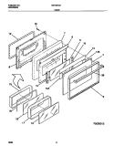 DOOR Diagram and Parts List for GEF357CBSB  Gibson Range