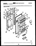 DOOR PARTS Diagram and Parts List for FPW18TPL0  Frigidaire Refrigerator