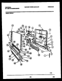 DOOR PARTS Diagram and Parts List for DB700P1  Frigidaire Dishwasher