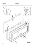 DOOR Diagram and Parts List for FFC18C8CB0  Frigidaire Freezer