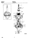 P12M0008 TRANSMISSION Diagram and Parts List for FWSB34RGS0  Frigidaire Washer