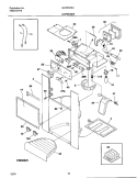 DISPENSER Diagram and Parts List for GLRSF236JW2  Frigidaire Refrigerator