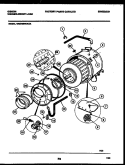 TUB AND COMPONENTS Diagram and Parts List for WS27M8WAGA  Gibson Washer