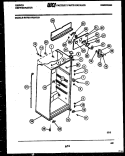 CABINET PARTS Diagram and Parts List for RD17F2WT3B  Gibson Refrigerator