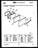 DOOR PARTS Diagram and Parts List for 32-1019-00-01  Tappan Range