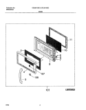 Part Location Diagram of 5304408527 Frigidaire Door Handle - White