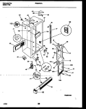 CABINET PARTS Diagram and Parts List for FRS24WHAW0  Frigidaire Refrigerator