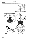 MOTOR & PUMP Diagram and Parts List for MDB421RFR2  Frigidaire Dishwasher