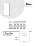 COVER Diagram and Parts List for GRT18C6AWG  Gibson Refrigerator