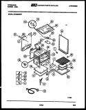 BODY PARTS Diagram and Parts List for GPG34BNL1  Frigidaire Range