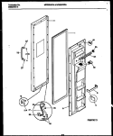 FREEZER DOOR PARTS Diagram and Parts List for MRS22WRAW1  Frigidaire Refrigerator