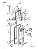 DOORS Diagram and Parts List for F44Q22JTW0  Frigidaire Refrigerator