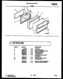 DOOR PARTS Diagram and Parts List for MPF311SBDA  Frigidaire Range