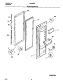 REFRIGERATOR DOOR Diagram and Parts List for FRS20WRHW2  Frigidaire Refrigerator