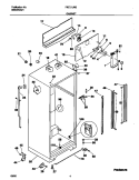 CABINET Diagram and Parts List for FRT21LRGW7  Frigidaire Refrigerator