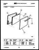 DOOR PARTS Diagram and Parts List for G30CL2  Frigidaire Range