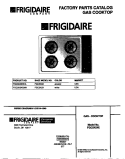 COVER Diagram and Parts List for FGC3X3XEDA  Frigidaire Cooktop