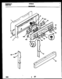 BACKGUARD Diagram and Parts List for FEF350XAWA  Frigidaire Range