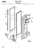 FREEZER DOOR Diagram and Parts List for FRS22XHAB2  Frigidaire Refrigerator