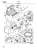 ICE MAKER Diagram and Parts List for FRT21TNGW3  Frigidaire Refrigerator