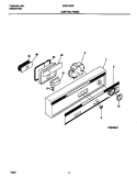 CONTROL PANEL Diagram and Parts List for MDB120RFM3  Frigidaire Dishwasher