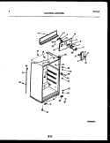 CABINET PARTS Diagram and Parts List for ATG170NCD2  Frigidaire Refrigerator