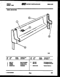 BACKGUARD Diagram and Parts List for CGC1M1WXC  Gibson Range