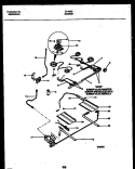 BURNER PARTS Diagram and Parts List for 30-4982-23-01  Tappan Range