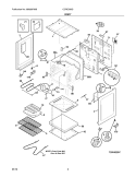 BODY Diagram and Parts List for CCRE350GBBC  Crosley Range