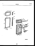 DOOR PARTS Diagram and Parts List for FPES21TIRW0  Frigidaire Refrigerator