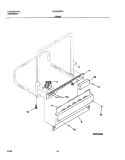FRAME Diagram and Parts List for GLD2350RCQ0  Frigidaire Dishwasher