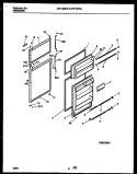 DOOR PARTS Diagram and Parts List for GRT19DRAD0  Gibson Refrigerator