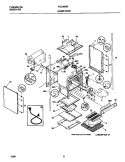 UPPER BODY Diagram and Parts List for TGO356BFW4  Frigidaire Range