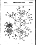 BODY PARTS Diagram and Parts List for 11-2969-00-03  Tappan Wall Oven
