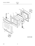 DOOR Diagram and Parts List for FGEF3031KBE  Frigidaire Range