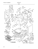 BODY Diagram and Parts List for LGEF3057LFC  Frigidaire Range