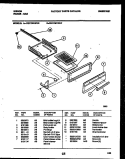BROILER DRAWER PARTS Diagram and Parts List for CGC1M1WXE  Gibson Range
