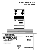 COVER Diagram and Parts List for MEF402WFW4  Frigidaire Range