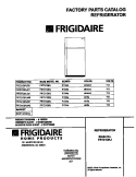 COVER Diagram and Parts List for FRT21QRJD0  Frigidaire Refrigerator