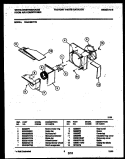 AIR HANDLING PARTS Diagram and Parts List for WAH106P1T2  Frigidaire Air Conditioner