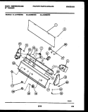 CONSOLE AND CONTROL PARTS Diagram and Parts List for LA400MXD2  Frigidaire Washer