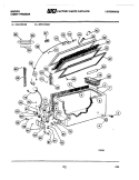 DOOR / CABINET / SYSTEM Diagram and Parts List for CFL21CA2  Frigidaire Freezer